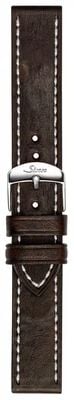 Sinn Dunkelbraunes Vintage-Look-Rindslederarmband mit Stahlstiftsschließe BL50202002007125400A
