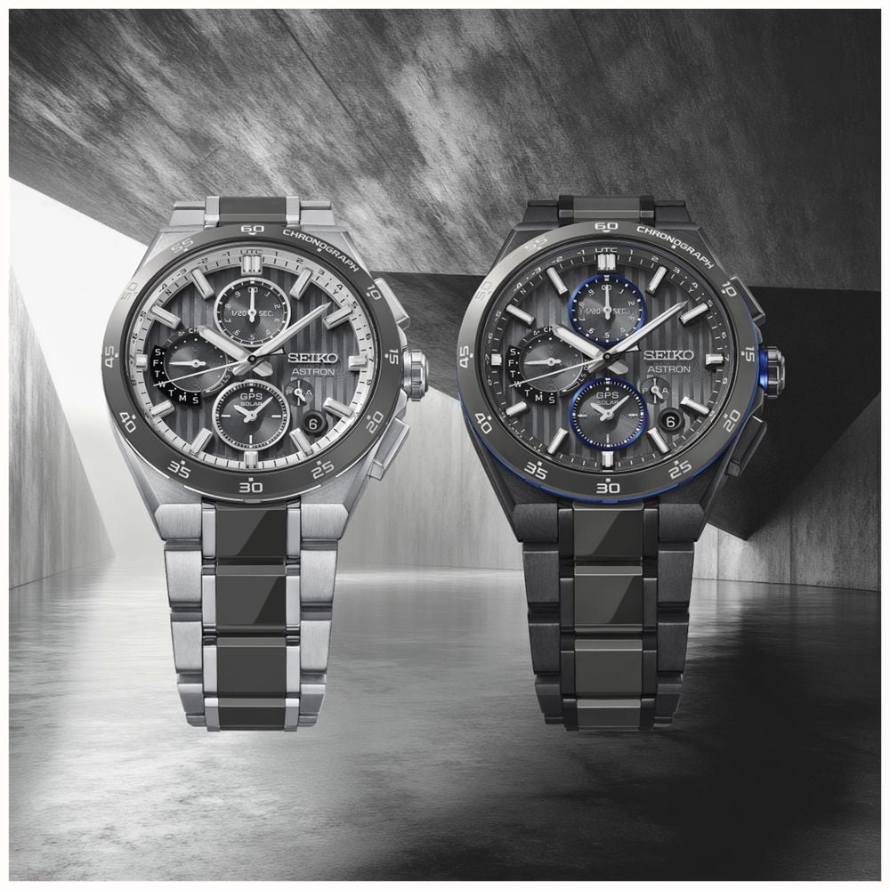 Seiko Astron GPS Solar Dual Time Chronograph (43.2mm) ‘Day Advanced Grey’ Dial / Titanium Bracelet HAB007J1 - alternatieve weergave 4