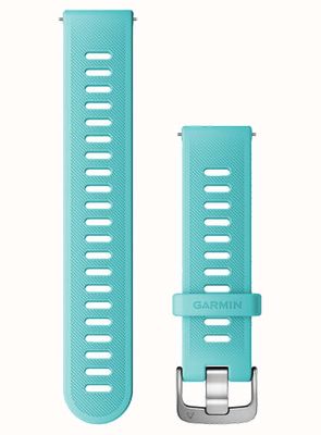 Garmin Sangle à dégagement rapide (20 mm)précurseur en silicone aqua / matériel en acier inoxydable - bracelet uniquement 010-11251-9R