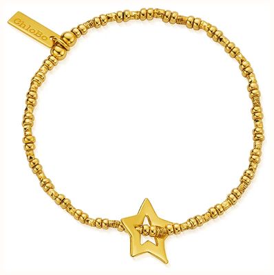 ChloBo Soul Shine Star Bracelet - 18ct Gold Plated GBBCC3577
