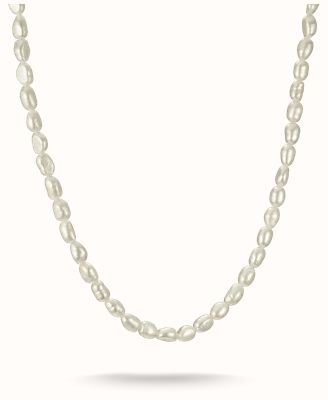 Thomas Sabo Pearl Beaded necklace With Recycled Sterling Silver KE2383-082-14-L45V