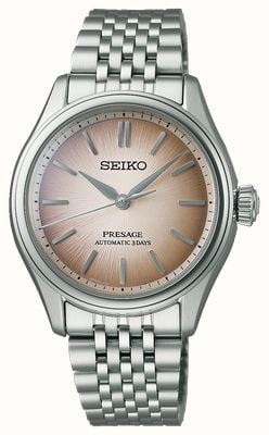 Seiko Presage Classic Series 'Fushi-iro' Automatic (36mm) Light Brown Dial / Stainless Steel Bracelet SPB523J1