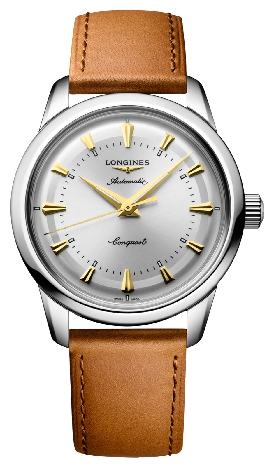 LONGINES Conquest Heritage automatique (38 mm) cadran argent montre