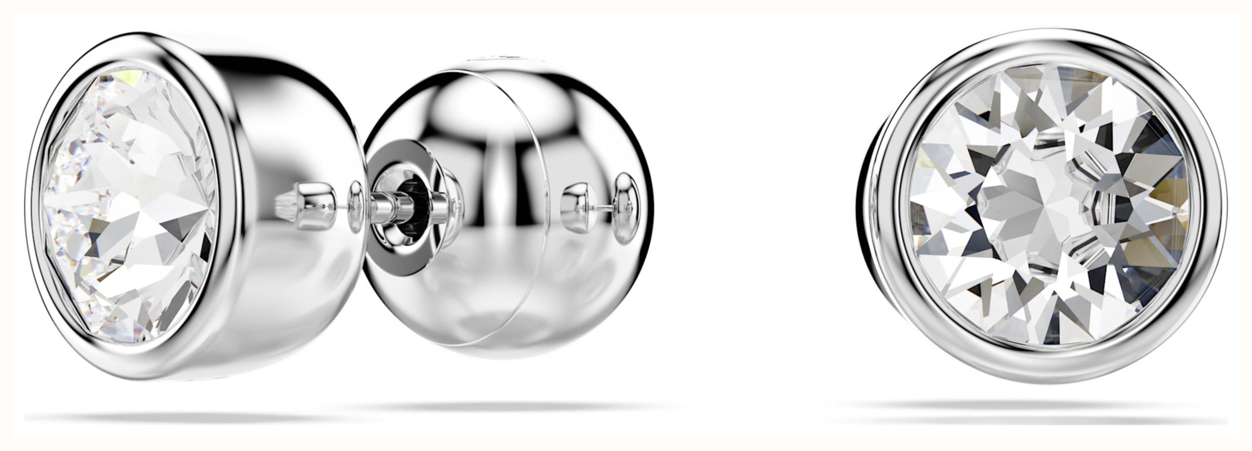 SWAROVSKI｜ (Imber Stud Earing (5696073)) NEW 100% Authentic SWAROVSKI Brand Rhodium White Imber Stud