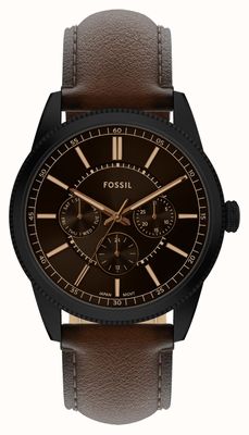 Fossil Pearson Multifunction (42mm) Brown Dial / Brown Leather Strap FS6138