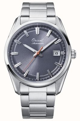 Orient Stretto Date 75e jubileum limited edition (38,5 mm) grijze wijzerplaat / roestvrijstalen armband RA-AC0R04N30B