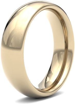 James Moore & Co | 18 karaat geelgoud | 6 mm | zwaar | maat traditioneel hof | ag_6ghc-18y AG_6GHC-18Y