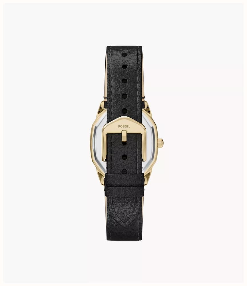 Fossil Harlow 27 mm Three-Hand Black Leather Watch and Bracelet Set ES5526SET - 別ビュー 2