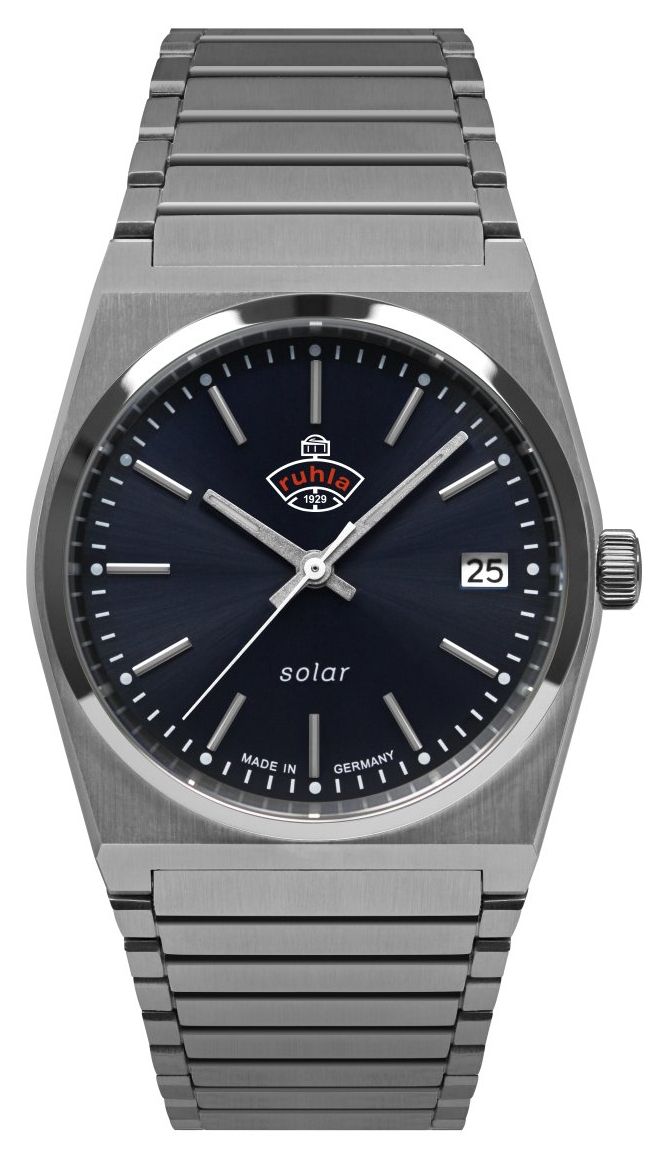 RUHLA Space Control XS Solar (35 mm) cadran bleu foncÃ© / montre
