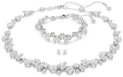 Swarovski Constella Set, Mixed Cuts, White, Rhodium Plated 5738285