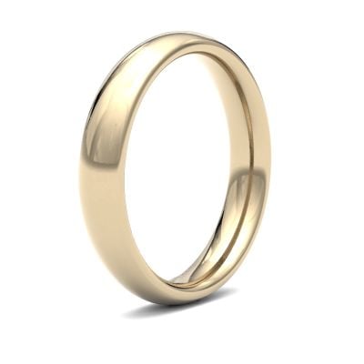 James Moore Wedding Rings | 9ct Yellow Gold | 4mm | Heavy | Traditional Court | AG_4LHC-9Y