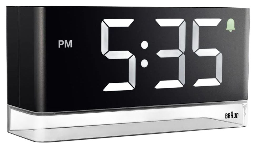 Braun RÃ©veil numÃ©rique rectangulaire Ã  LED BC27 - noir - montre