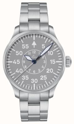 Laco Aachen grau automatisch (42 mm) grijze wijzerplaat / roestvrijstalen armband 862159.MB