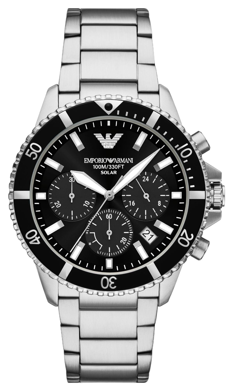 Emporio Armani Chronographe World Explorer (43 mm), cadran montre