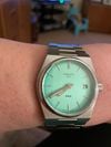 Customer picture of Tissot PRX Quartz (35mm) Mint Green Dial / Stainless Steel T1372101109100