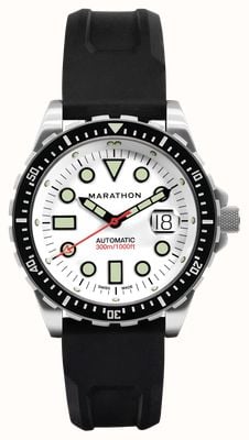 Marathon Arctic Original OSAR-D Automatic (46mm) Arctic White Dial / Black 3-Piece Rubber Strap Kit WW194037SS-2530