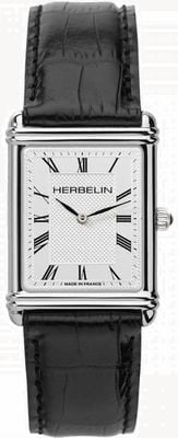 Herbelin Homme, quartz analogique, bracelet cuir 17468AP08