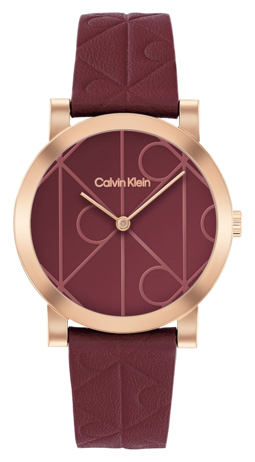 Calvin Klein Ck monogramme (32 mm) cadran bordeaux / montre