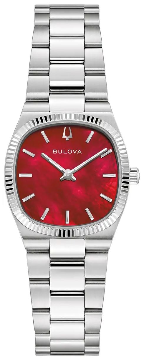 Bulova Super Seville Mini (25 mm) cadran en nacre rouge / montre