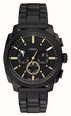 Fossil Machine 44mm Chronograph Black Stainless Steel Watch FS6222