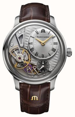 Maurice Lacroix Arcydzieło zegarka ze szkieletem grawitacyjnym i tarczą MP6118-SS001-115-1