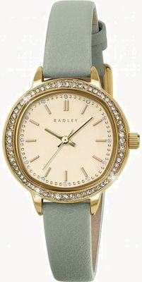 Radley Cinturino in pelle verde chiaro da donna | quadrante oro RY21970