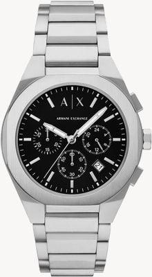 Armani Exchange Men's Quartz Chronograph (42mm) Black Dial / Stainless Steel Bracelet AX4186