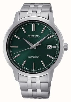 Seiko Automatyczny zegarek ze stali nierdzewnej z zieloną tarczą SRPH89K1
