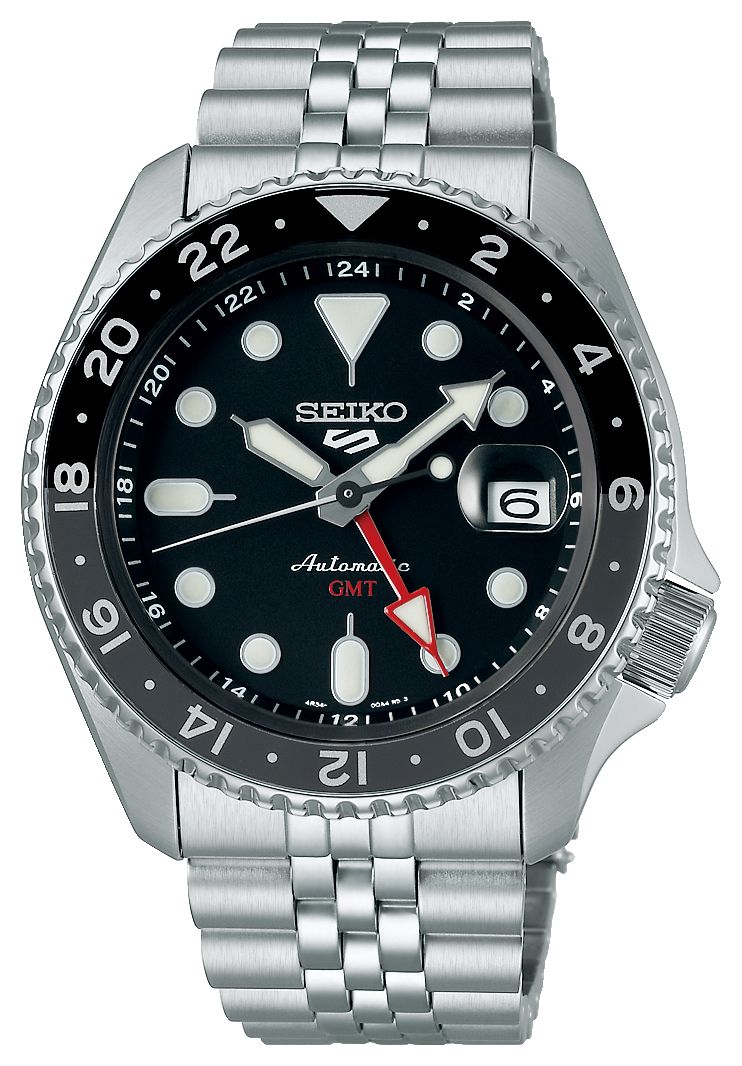 Seiko 5 sports style automatique gmt 'black grape 5kx' 'skx montre