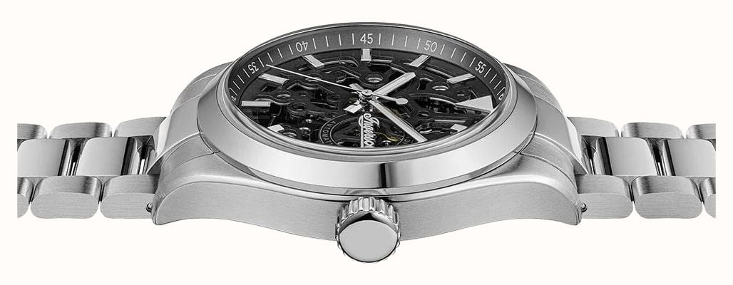 Ingersoll THE DECK Automatic (40mm) Black Skeleton Dial / Stainless Steel Bracelet I18401 - alternate view 2