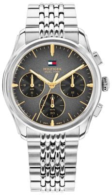 Tommy Hilfiger The Empire Stainless Steel Black Dial Watch 1710812