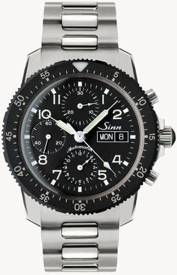 Sinn 103. der traditionelle Pilotenchronograph (englisches Datum) 103.035 TWO LINK BRACELET