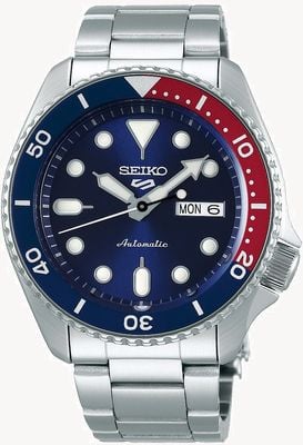 Seiko 5 Sport | Sports | Automatic | Blue and Red Bezel | Stainless Steel SRPD53K1