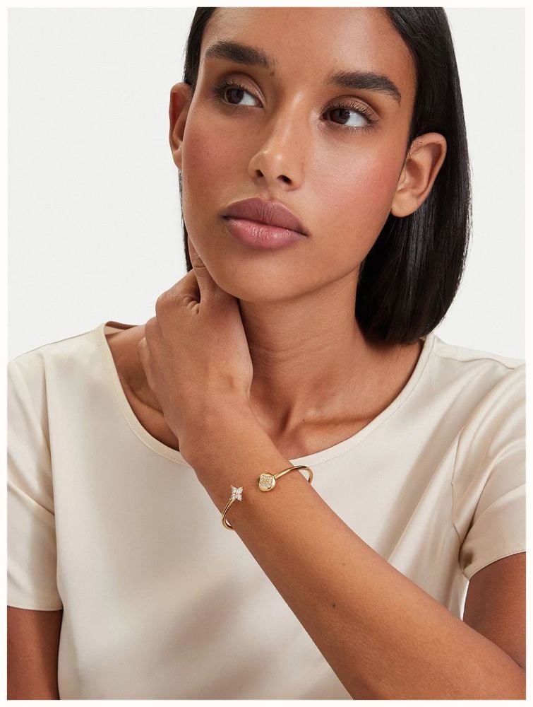 Guess Womens Gold Plated SPINNING BLOOM Bracelet UBB06472YGL - альтернативный вид 3