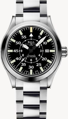 Ball Watch Company Ingénieur m normandy édition limitée (40 mm) cadran noir / bracelet en acier inoxydable NM2032C-S2C-BK
