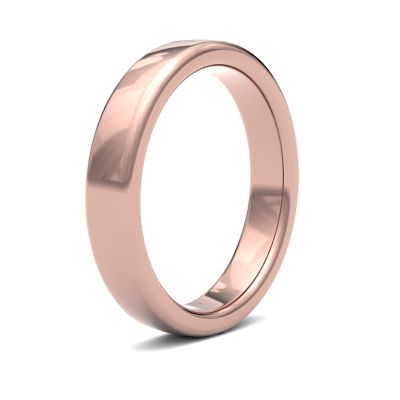 James Moore Wedding Ring | Oro rosa 18 carati | 4 mm | pesante | misura morbida | ag_4lhs-18r AG_4LHS-18R