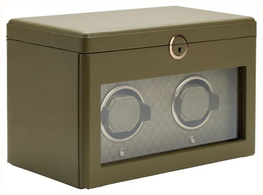 WOLF Earth Double Watch Winder Midnight Olive 190441 - alternate view 2
