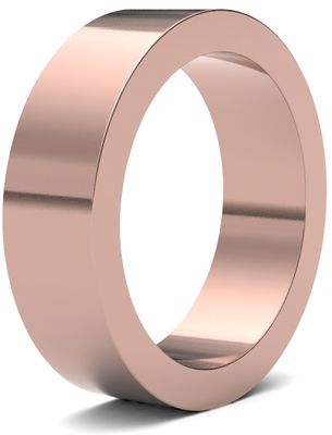 James Moore & Co | Or rose 18 carats | 6 mm | lourd | taille plate | ag_6lhf-18r AG_6LHF-18R