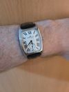 Customer picture of Hamilton American Classic Boulton Small Second Quartz (27.3mm) White Dial / Dark Blue Leather Strap H13421611