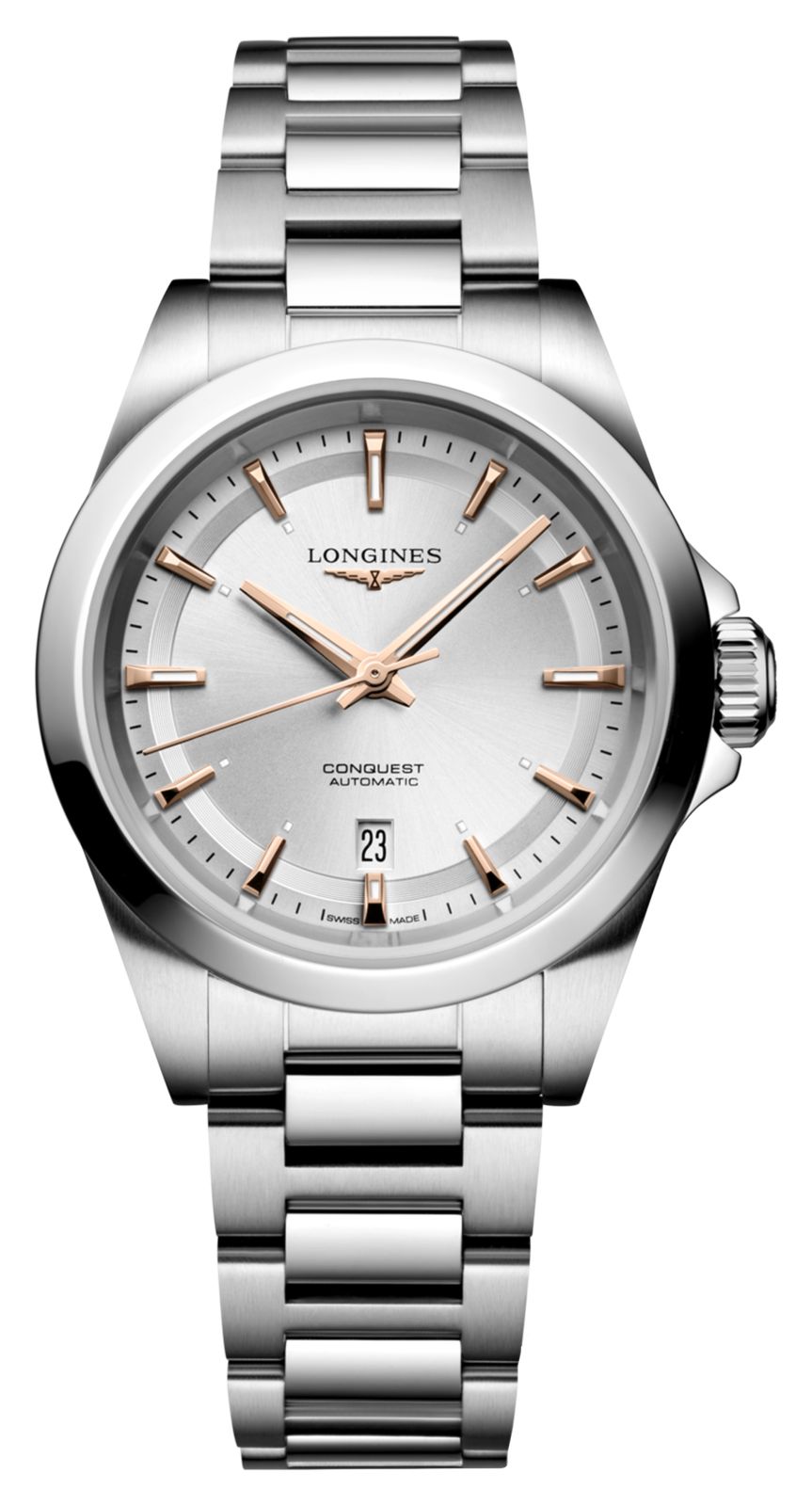 LONGINES Conquest automatique (30 mm) cadran argentÃ© montre