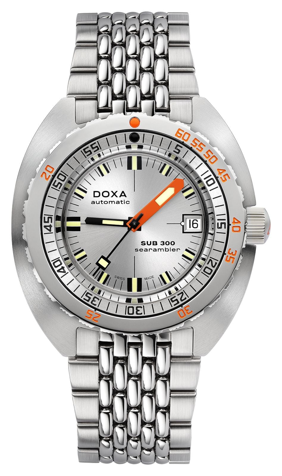 DOXA Searambler Sub 300 (42,5 mm) cadran argentÃ© soleill montre