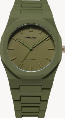 D1 Milano Polycarbon Military Green (40.5mm) Military Green Dial / Military Green Polycarbonate Strap PCBJ22