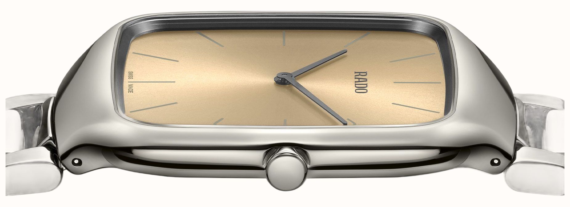 RADO Rado True Square Thinline Quartz Ceramic Champagne Dial Watch R21119402 - alternate view 4