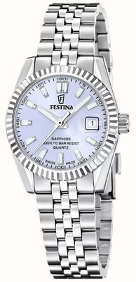 Festina Swiss Made Classic Quartz (29mm) Purple Sunray Dial / Stainless Steel Bracelet F20087/3
