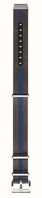 Hamilton Straps American Classic 22mm Grey & Blue Striped Textile NATO Strap - STRAP ONLY H694354105