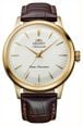Orient Men's 36mm Automatic Dress Watch White Dial Gold-Tone Stainless Steel Case Brown Leather Strap RA-BB0101S30B