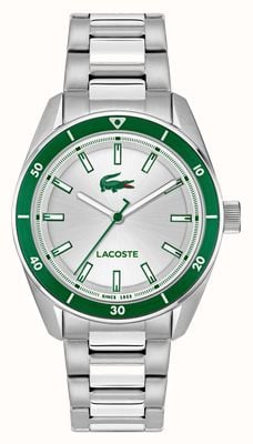 Lacoste BOSTON Three-Hand Quartz (39mm) Silver Dial / Stainless Steel Bracelet 2011487