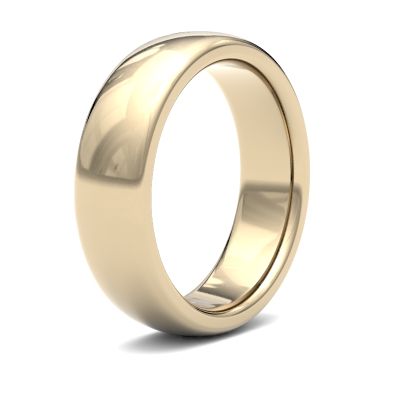 James Moore Wedding Ring Oro amarillo de 9 quilates | 6 mm | pesado | talla premium | ag_6ghp-9y AG_6GHP-9Y