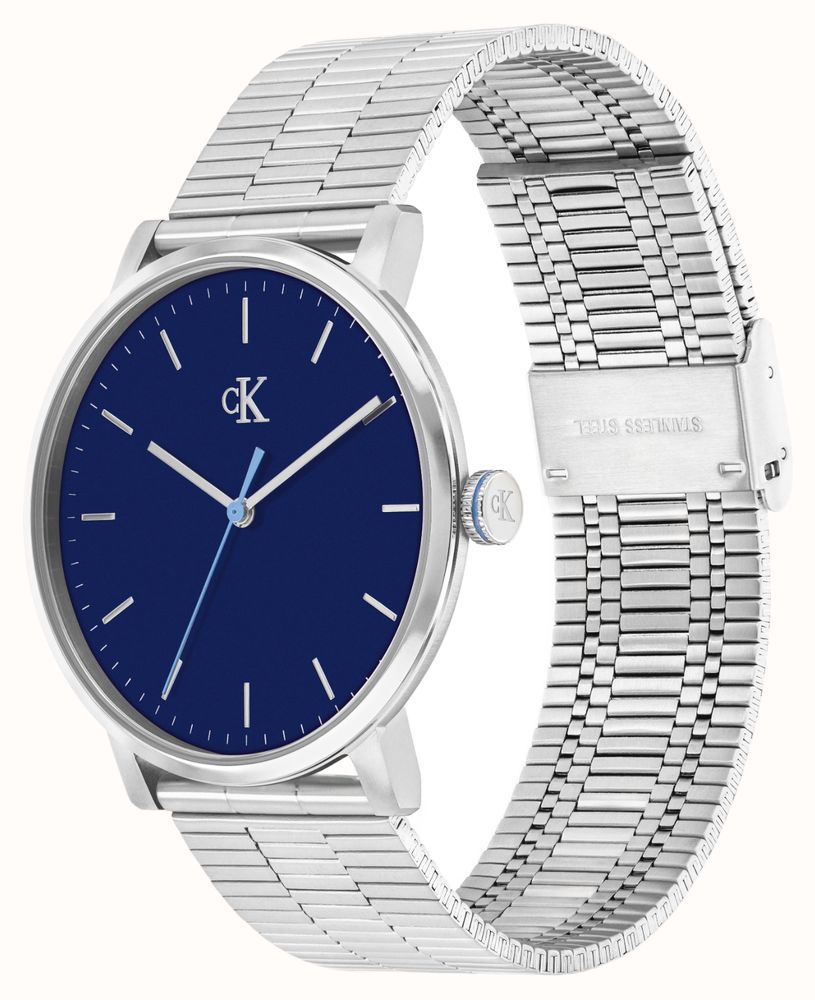 Calvin Klein CK Real Quartz (40mm) Blue Dial / Stainless Steel Bracelet 25200598 - vista alternativa 2