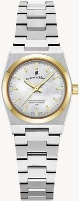 Jacques Du Manoir Horizon Three-Hand Quartz (25mm) Mother-of-Pearl Dial / Stainless Steel Bracelet JWL05603